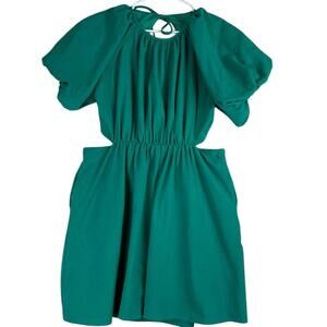 Nasty Gal Green Midi Dress